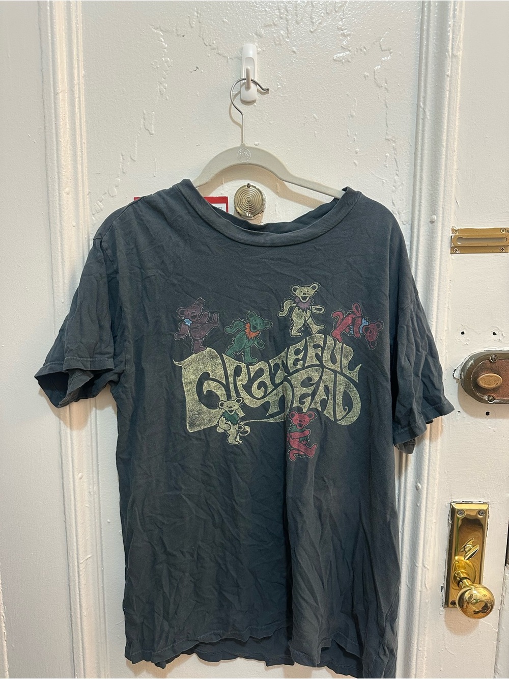 Free People Grateful Dead Black Graphic Short-Sleeve